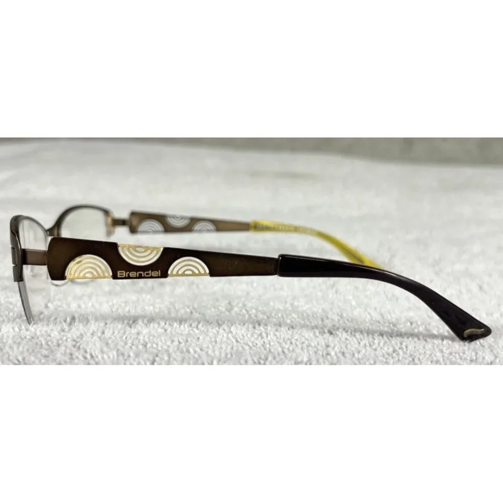 Brendel Eschenbach 902087 60 Gold Brown Half Rim Eyeglasses Frames 51-18-135